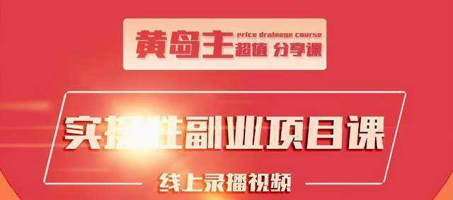 黄岛主实操性小红书副业项目，教你快速起号并出号，万粉单价1000左右-5D资源网