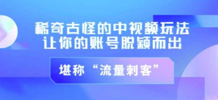 不讲李·稀奇古怪的冷门中视频冷门玩法，让你的账号脱颖而出，成为流量刺客！（图文+视频）-千盛网络