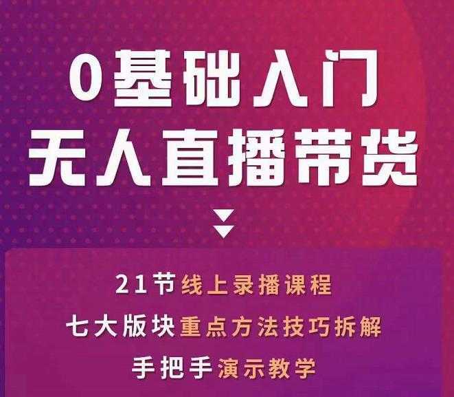 网红叫兽-抖音无人直播带货，一个人就可以搞定的直播带货实战课-千盛网络