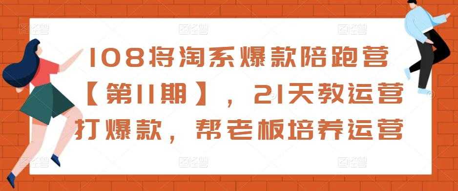 108将淘系爆款陪跑营【第11期】，21天教运营打爆款，帮老板培养运营-5D资源网