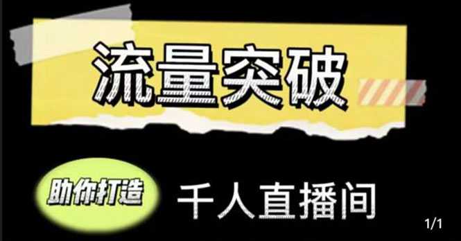 直播运营实战视频课，助你打造千人直播间（14节视频课）-千盛网络