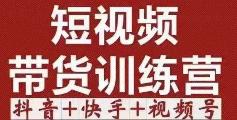 短视频带货特训营（第12期）抖音+快手+视频号：收益巨大，简单粗暴！-千盛网络