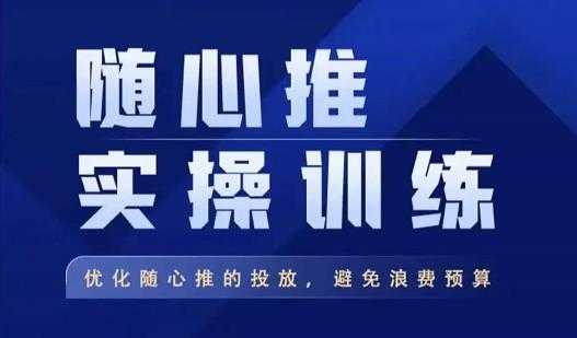 飞哥·随心推实操训练，优化随心推投放，避免浪费预算-5D资源网